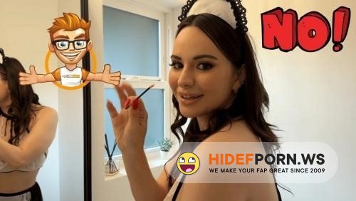 PornDudeCasting - Aviana Violet - French Maid Aviana Violet Cleans Porn Dudes Treasures [2024/SD]