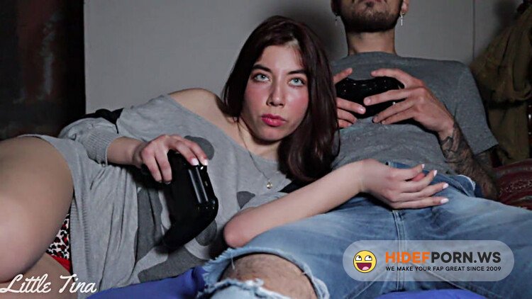 - Little Tina - My Friend s Girlfriend Sucks My Cock To Win Me In FIFA (ANAL) [FullHD 1080p]