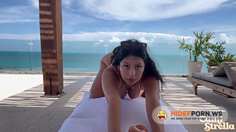 - Cami Strella - Big Ass Latina Cami Strella Sucks And Fucks Dildo With A View [FullHD 1080p]
