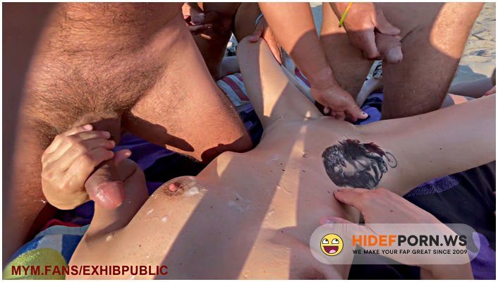 - nanoufrance - I Show Off On a Beach In Front Of Voyeurs Who Cum On Me [FullHD 1080p]