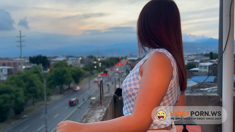 Onlyfans - I Fuck The Black Cock Builder And Make Him Squirt On The Terrace Overlooking The Entire City Of Cali Celeste Alba [FullHD 1080p]