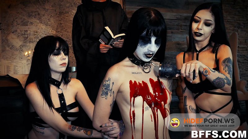 TeamSkeet.com/BFFS.com - Charlotte Sartre, Harlowe Blue, Leda Elizabeth  Dark Ritual Dick [FullHD 1080p]
