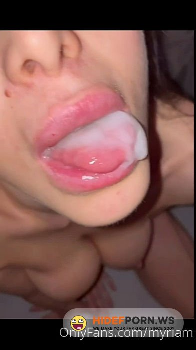 Onlyfans/Fansly - Myriam D Anna @myriamvip  Sloppy BJ  Swallow PPV [SD 720p] - 2026