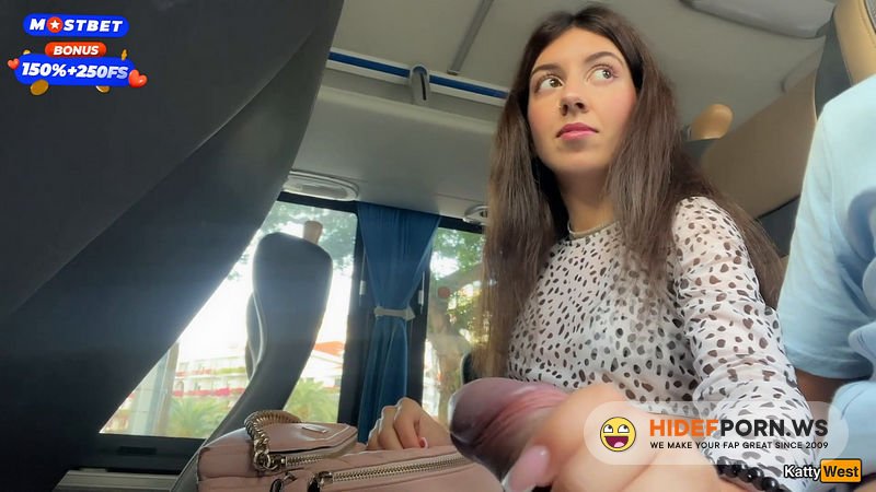 Onlyfans - Public Cock Jerking Off On a Bus Full Of People  Made Him Cum Hard By Hand  Cock Flashing Katty West [FullHD 1080p]