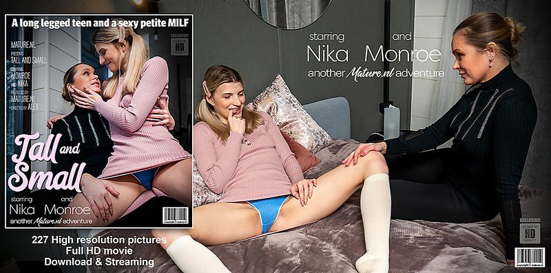 Mature.nl - Small MILF Nika Is Having An Affair With Tall Teen Monroe : Monro (24), Nika (47) [FullHD 1080p]