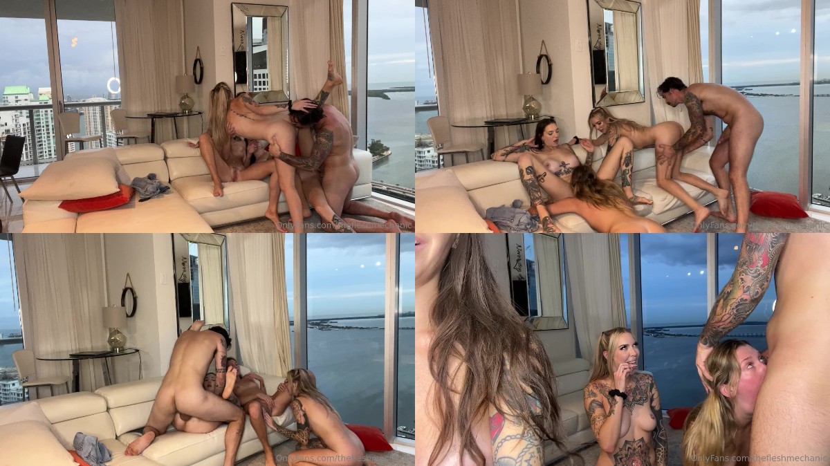 Rocky Emerson, Cassidy Luxe, Addison Vodka – 3 girls 1 dick with TheFleshMechanic